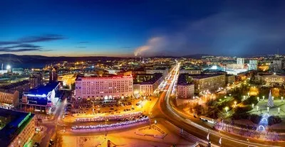 Stadscentrum van Moermansk