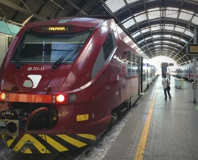 Malpensa Express op de luchthaven van Milaan