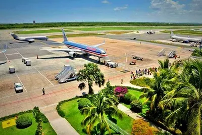 Aankomst op de luchthaven van Punta Cana