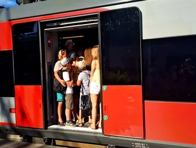 Openbaar vervoer in Sochi is vaak overbelast