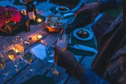Diner op het dak