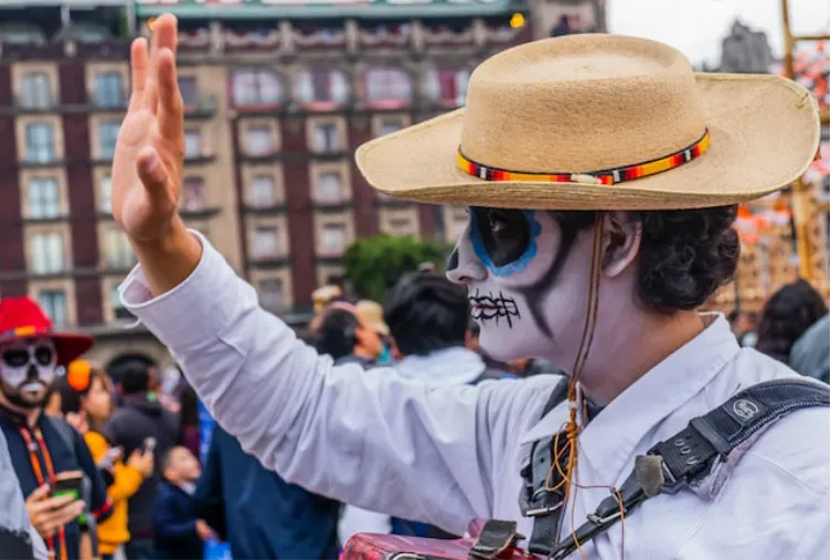 Een Halloween-parade in Mexico