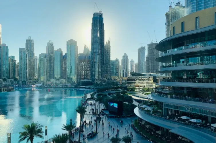 Indrukwekkend stadscentrum van Dubai
