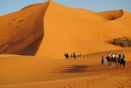 De Sahara in de winter in Marokko